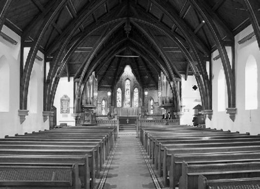 more significant than it was at some of his previous churches, such as St. John the Evangelist in Strathroy, where he simply made additions to the existing church.