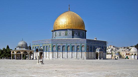 The Dome of the Rock (Qubbat al-sakhra) Share this article The Dome of the Rock (Qubbat al-sakhra), Umayyad, stone masonry, wooden roof, decorated with glazed ceramic tile, mosaics, and gilt aluminum