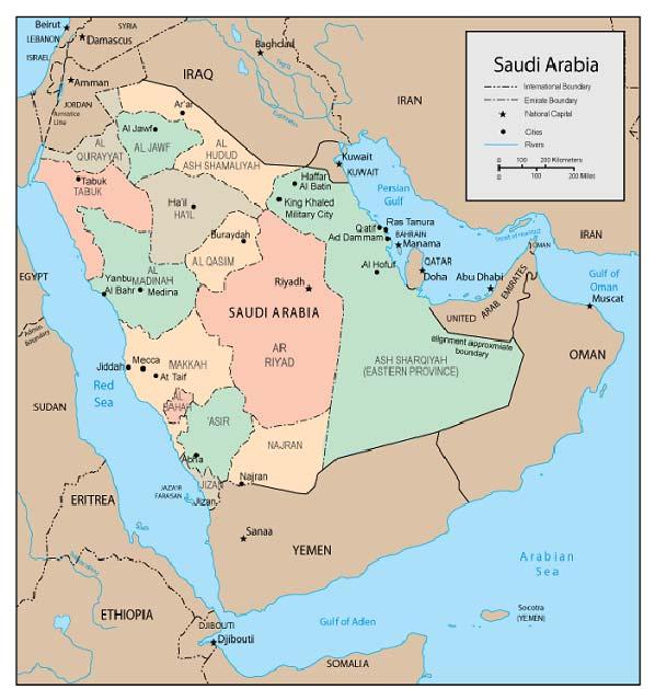 Figure 1. Map of Saudi Arabia Source: Map Resources. Adapted by CRS.