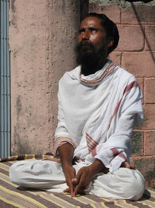 He has led an extraordinary life; he spent 6 years walking around the subcontinent with no money or possessions and has lived for long periods without eating any food, deriving all his energy