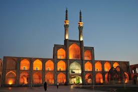 Visit Jame Mosque (built 15 th century, with twin 48m high minarets), the Old Quarter (Fahadan) of Yazd, Rafieian old
