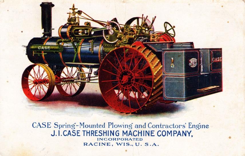 Consider agriculture; only 100 years ago when horses were the standard means of pulling a plow, and the new equipment was the steam engine.