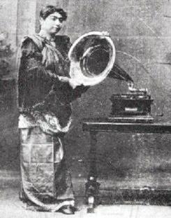 Rabindranath Tagore established a private literary club at his Calcutta home in 1896 where Listening to the Phonograph