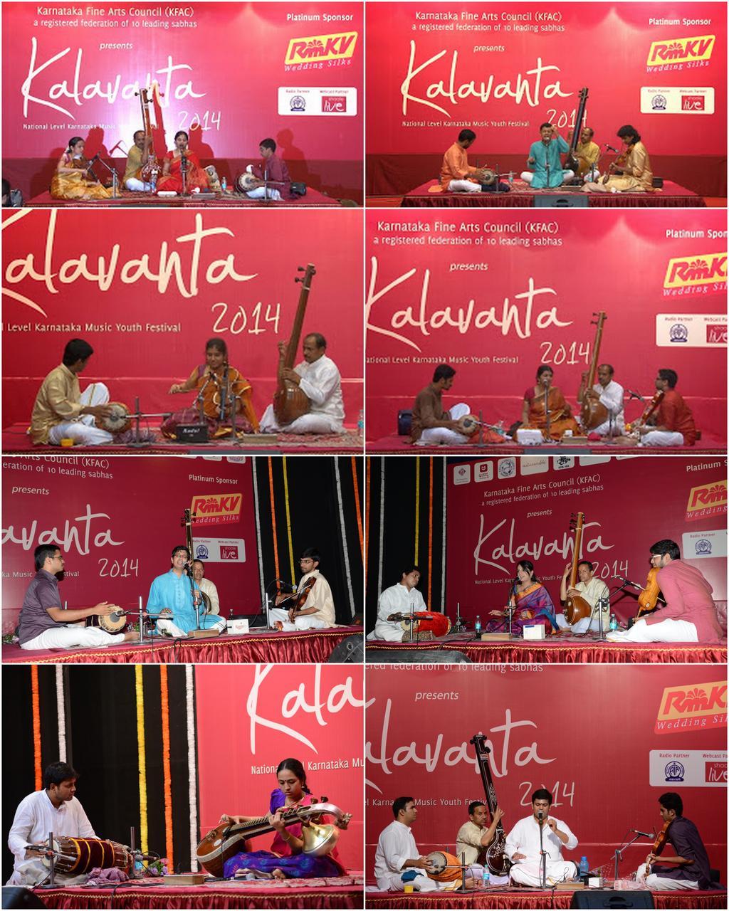Kalavantha 2014 - Flashback Aishwarya Vidya Raghunath-Aditi KrishnaprakashAkshay Anand Karthik Narayanan-KJ Dilip-KH Vineet Apoorva Krishna-NC Bharadwaj NJ Nandini-R