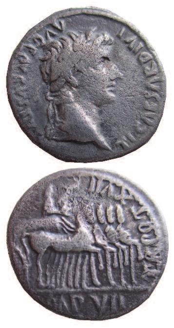 For example, on a coin of Honorius, the brother of Arcadius, the hand reaches in from the side (Figure 9) because if the hand came from above, the size of the figure would have to be reduced, and
