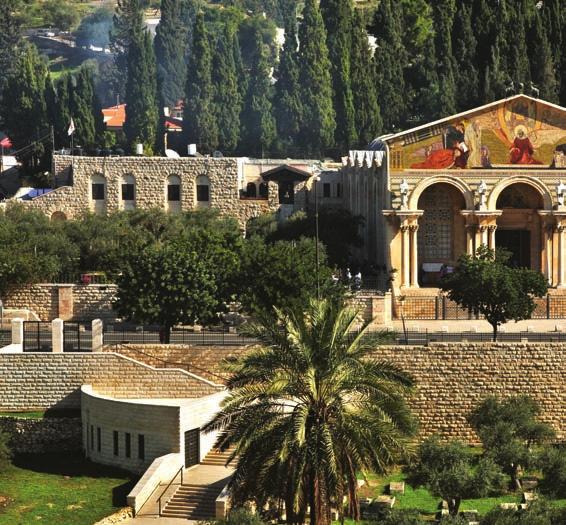 ISRAEL: PILGRIMAGE TO THE HOLY LAND 9 DAYS 15 MEALS FROM $ 1999 CULTURAL EXPERIENCES Visit the Church of All Nations, built over the rock on which Our Lord prayed the night before he was crucified.