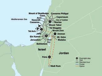 (B, L, D) Day 5: Tiberias - Tel Megiddo - Bethlehem - Jerusalem Visit Tel Megiddo (Armageddon), the site of the final battle before the coming of the Messiah.