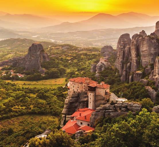 GREECE: IN THE FOOTSTEPS OF PAUL THE APOSTLE 11 DAYS 20 MEALS FROM $ 2637 CULTURAL EXPERIENCES Stop at two monasteries in Meteora and learn about the resident monks.