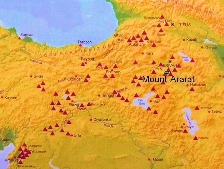Early Archaeological sites and Ararat Pre 4000 BC