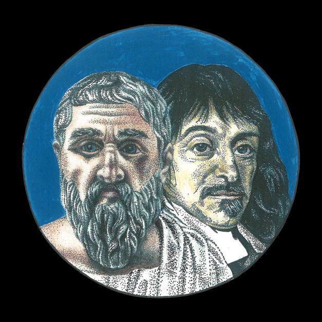 Plato and Rene Descartes, who believed