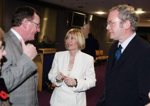 Martina Purdy with David Trimble and Martin McGuinness in November 2005 Martina Purdy, one of BBC Northern Ireland s political correspondents, said that she was leaving journalism after more than 20