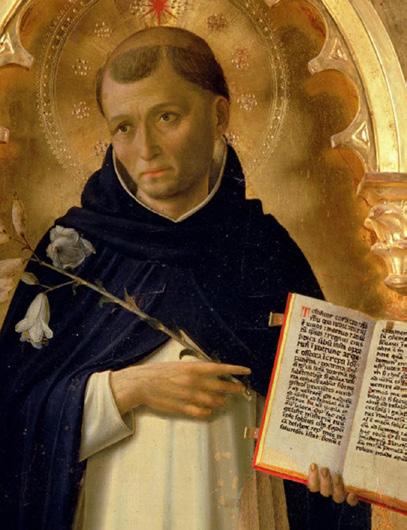 St. Dominic Dominic de Guzmán was born in Spain, and studied at the University of Palencia.