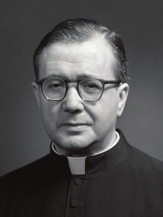 St. Josemaría Escrivá Josemaría was born in a Spanish Catholic family. One winter day, he saw footprints of bare feet in the snow. He saw a monk walking in the snow to the church.