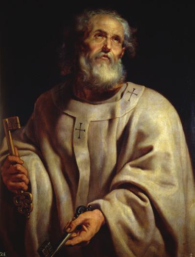 St. Peter Simon was a fisherman who lived around the time of Jesus. His brother Andrew introduced him to Jesus. Jesus called Simon and Andrew to be Apostles.