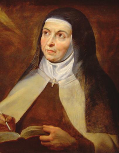 St. Teresa of Ávila Teresa was born in a part of Spain called Ávila. When she was younger, she enjoyed being with friends and having fun.