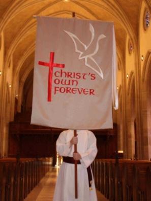 Diocesan Banner: The Bishop s Banner. Used when the Bishop is present. (Figure 17).