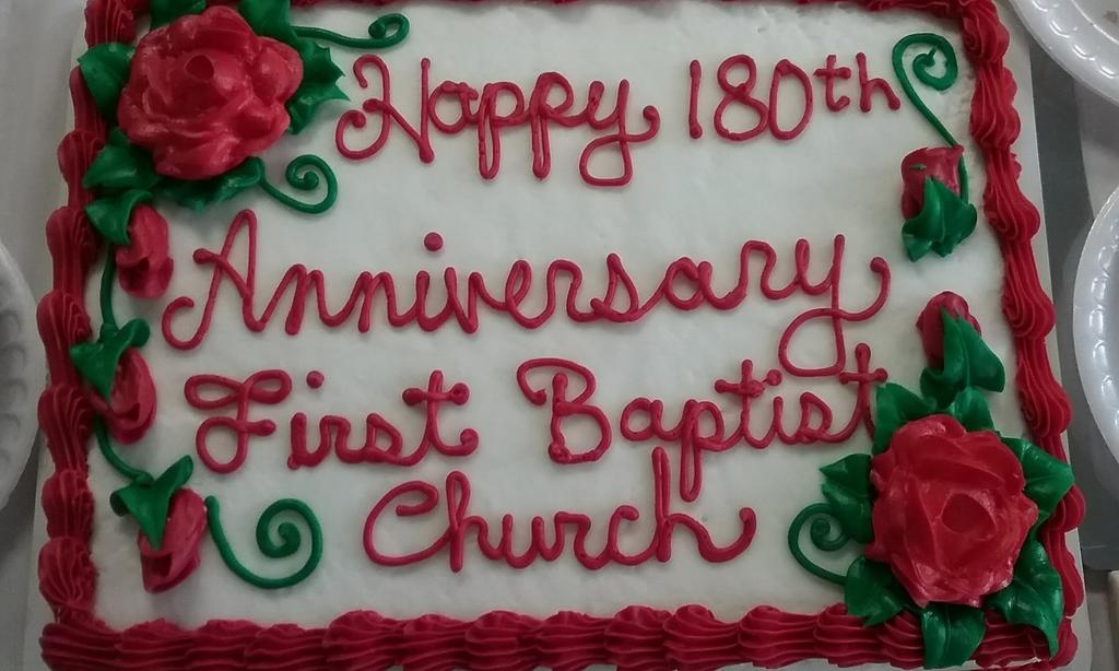 Becky & Terry Diesselhorst thank you We would like to thank the members and friends of First Baptist
