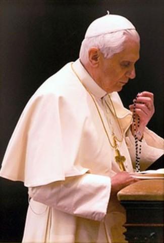 Pope Benedictus XVI prays the rosary CHAIR OF SAINT PETER, APOSTLE February, 22nd Mt 16:18-19 And so I say to you, you are Peter, and upon this rock I will build my church, and the gates of the
