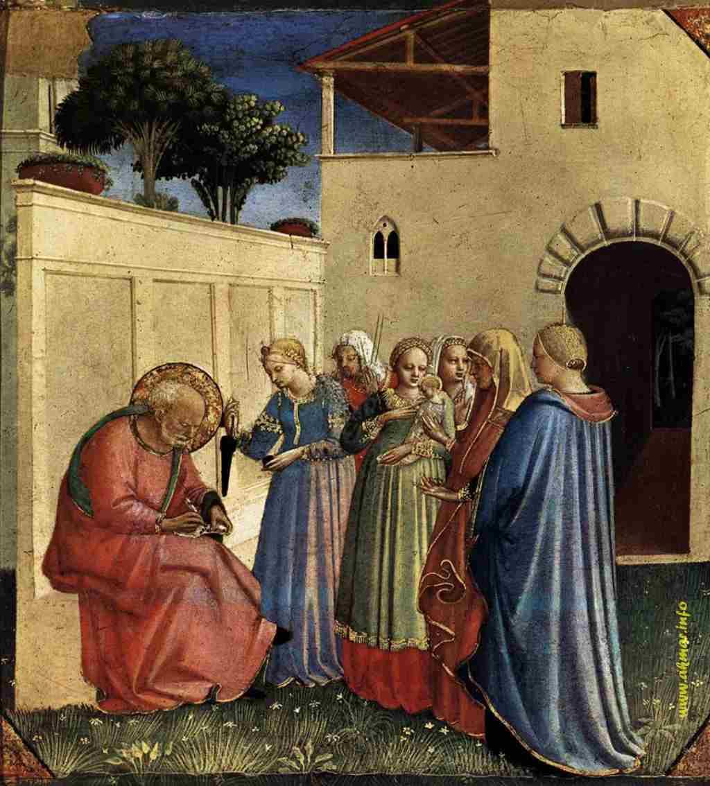 Fra Angelico, Naming of John, 1435 (Museo di San Marco, Florence) BIRTH OF SAINT JOHN THE BAPTIST June, 24th Lc 1:59-63 When they came on the eighth day to circumcise the child, they were going to
