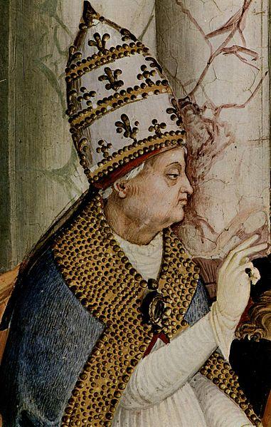 Pope Pius II (Enea Sivio Bartolomeo Piccolomini 1405-1464) by famous artist Pinturicchio.