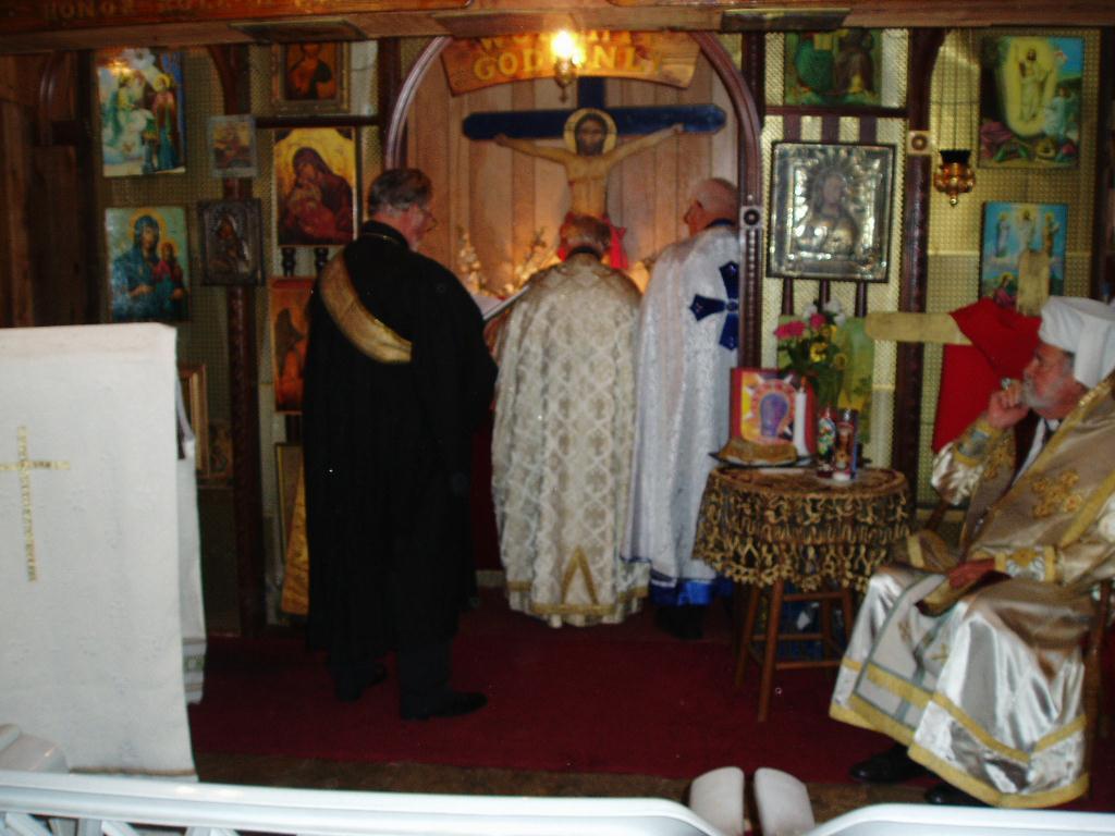 2. Metropolitan Archbishop + Haralambos presides over the Divine Liturgy at the Holy Theotokos Monastery.