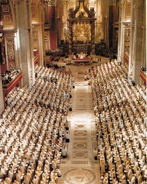 When the 2,500 Bishops gathered at the Council, they were aware for the first time