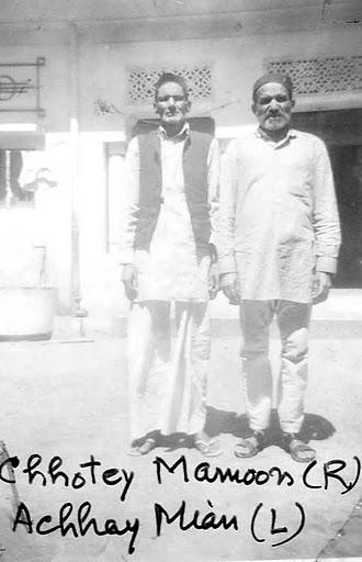 Chhotey Miyan (Sajjad Ali Khan) (R) S/O Amjad Ali Khan Achchey
