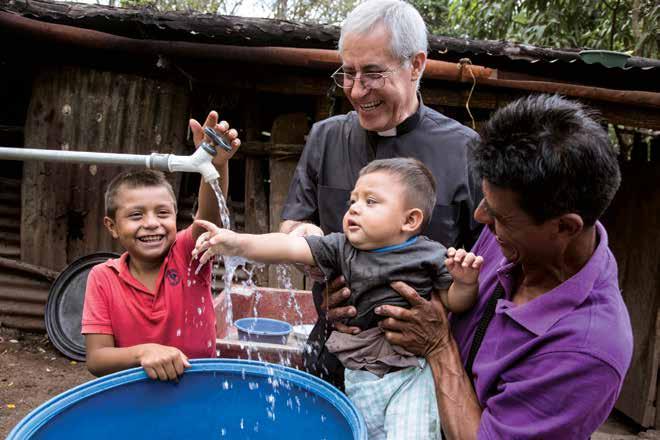 WATER Villagers are skeptical when Fr. Raul tells them that for the first time in their lives, they can have clean, clear water pumped directly to their homes. They ve heard that line before.