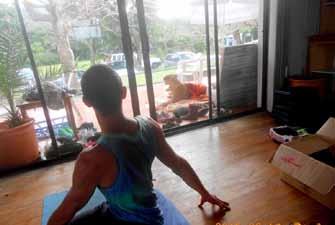 The yogathon sequence was used and Marion and I alternated teaching half an hour at a time.