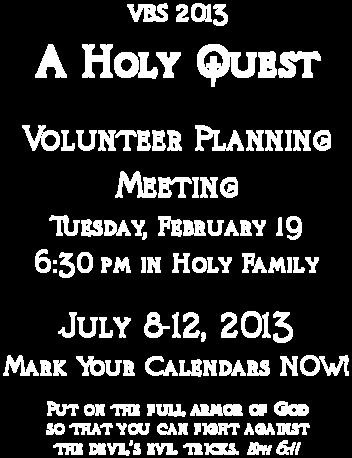 !! This year we are focusing on becoming engaged with your Community, Church and... Your relationship with Christ!