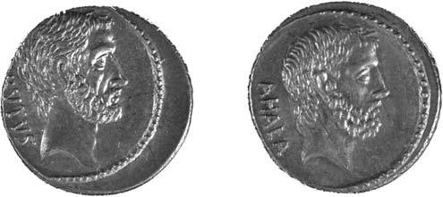JULIUS CAESAR Figure 10.2 Silver denarius coined by Q.