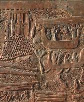 transport cedar wood from Tyre in this Assyrian basrelief.