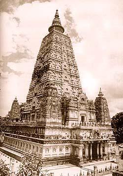 T he origins of the Mahabodhi Temple, which adorns the site today, are shrouded in obscurity.