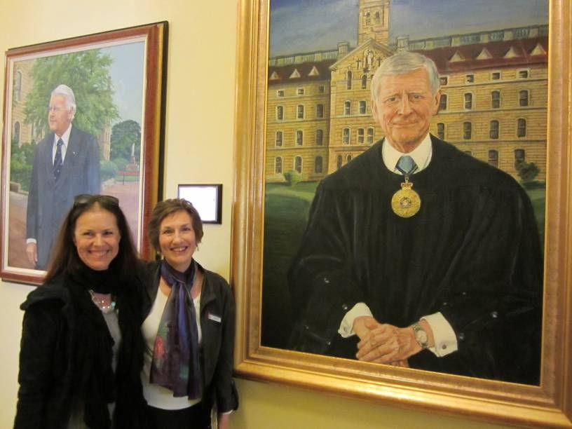 5 A Tale of Two Portraits Enthusiastic clan member and family history researcher Julie Evans has sent us a story about two portraits that hang side by side at St Joseph s College at Hunters Hill.