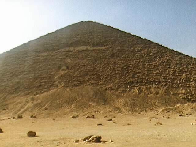 other, the angle of the walls was changed, leaving a bent appearance This is called the Bent Pyramid!