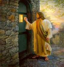 Open 3:20 Kyk, Ek staan by die deur en Ek klop. As iemand my stem hoor en die deur oopmaak, sal Ek ingaan na hom toe en saam met hom maaltyd hou, en hy met My. Jesus se uitnodiging!