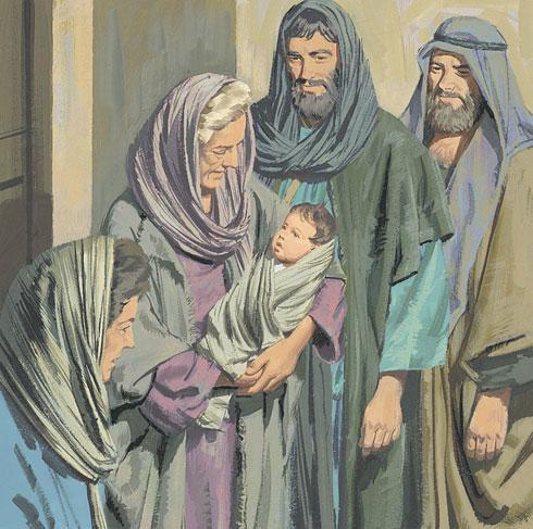 JOHN THE BAPTIST IS BORN Luke 1:57-80 At last Elizabeth had her baby boy. When family members and neighbors heard the good news, they were all very happy along with Elizabeth.