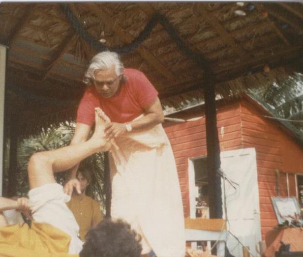 Swami Vishnu taught us anatomy and physiology in the afternoons and we deepened our practice of the more advanced asanas.