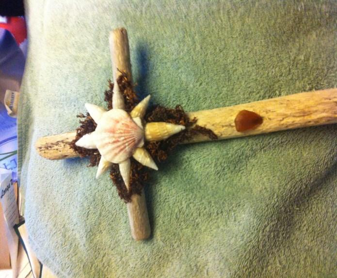 A remembrance of Hawaii Unique crosses made of driftwood, sea glass and shells by a Hawaii artist are available here at St. Augustine after Mass or in the parish office during office hours.