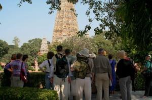 Day 7 - Saturday 21 March 2015 At the Mahabodhi temple In the morning we pay a visit to the Mahabodhi temple, an attractive setting with gardens.