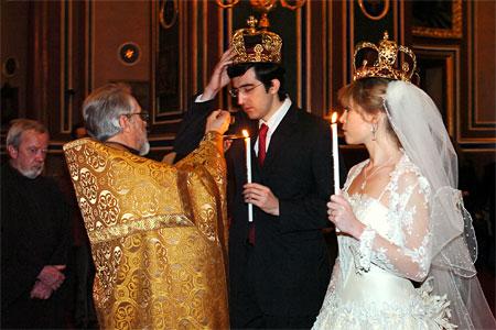 The Order of Crowning In Byzantine Churches, the Wedding Service is called the Crowning Service