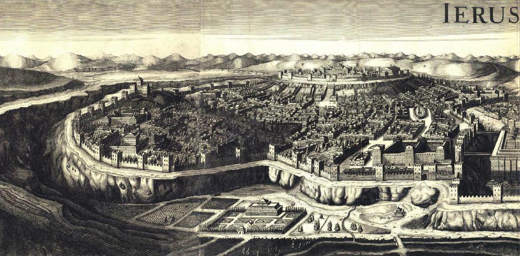 Artist's view of Jerusalem, 1729 HAR HABAYIS AND THE BEIS HAMIKDASH Although we always speak of two Temples, Bayis Rishon, built by Shlomo Hamelech, and Bayis Sheini, built after Koresh (Cyrus the