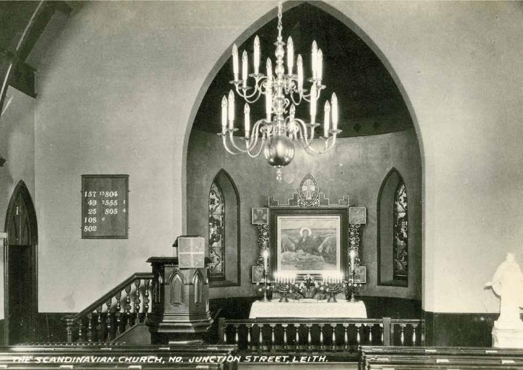 The church interior photographed sometime
