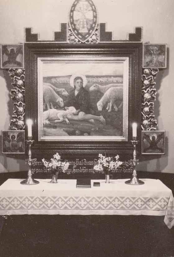The alter piece was donated to the church in 1925.