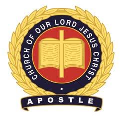CHURCH OF OUR LORD JESUS CHRIST OF THE APOSTOLIC FAITH, INC. FROM THE OFFICE OF THE VICE PRESIDER 616 E.