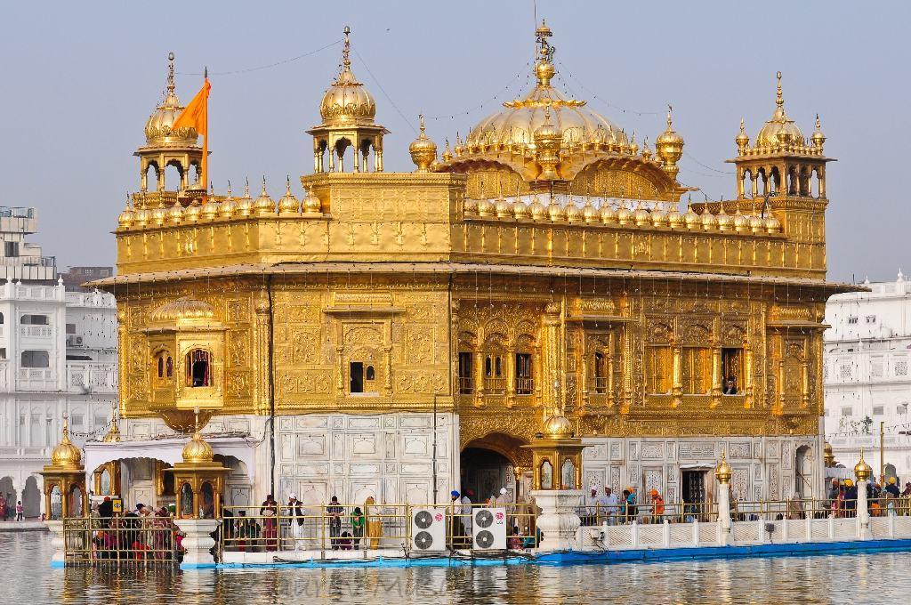 (The most important and revered Sikh Gurdwara Darbar Sahib, Amritsar, Punjab, South Asia) Gurdwara Sahib basically is a learning center for every Sikh, where he gets the training to learn, recite,
