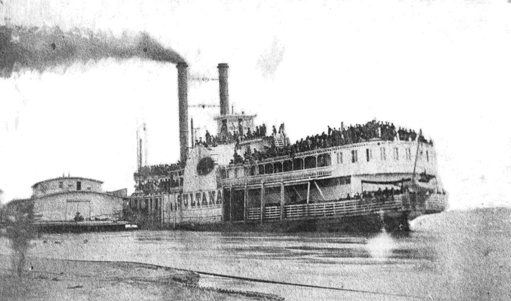The Sultana Disaster - April 27 [1] The Sultana left New Orleans on April 21, 1865, with 75 to 100 passengers and livestock for St. Louis.