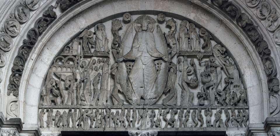 Last Judgment from the west tympanum of St.