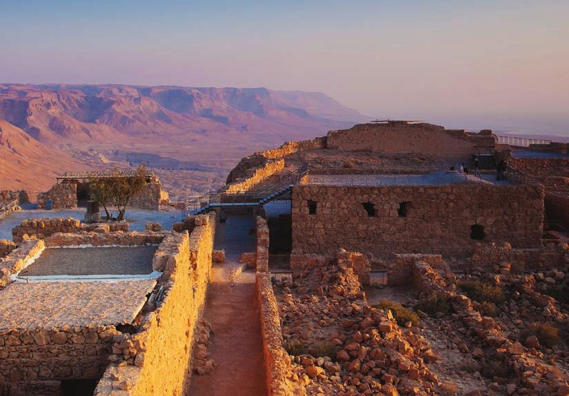 We explore the ruins at Masada on Day 11. of Galilee. Important in both Judaism and Christianity, this ancient city has attracted visitors, settlers, and invaders for more than two millennia.