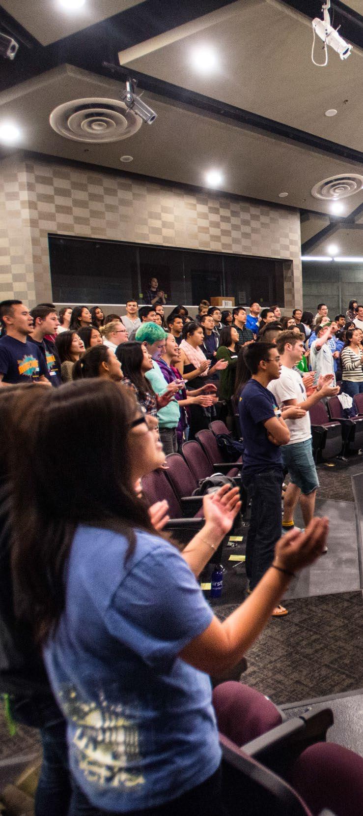 COLLEGIATE MINISTRIES scope OF INTERVARSITY in 2014-2015 Collegiate Ministries REACHING 124,000 STUDENTS InterVarsity had 985 chapters on 649 campuses.